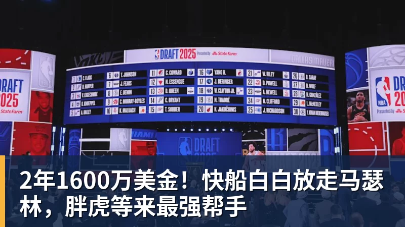 www.星空体育2年1600万美金！快船白白放走马瑟林，胖虎等来最强帮手